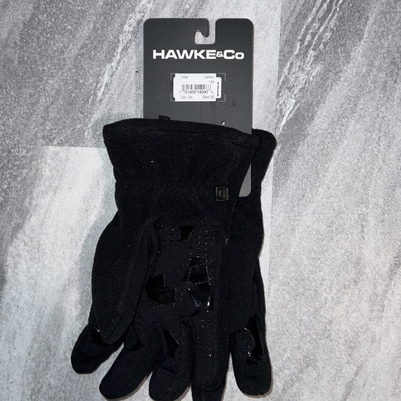 Hawke & Co black winter gloves size small/medium fleece unisex - Picture 3 of 3